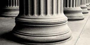 Courthouse columns